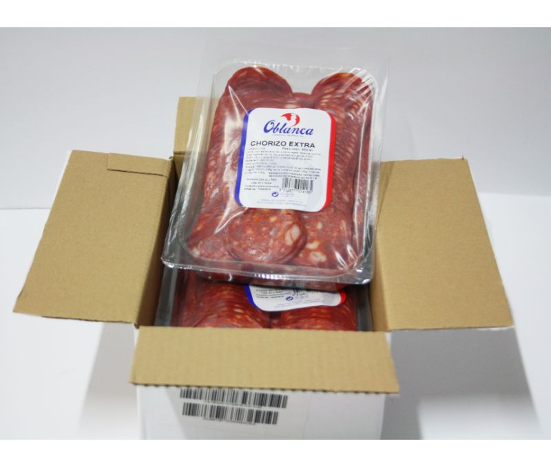 Chorizo extra loncheado (1 caja de 1,5 kg )