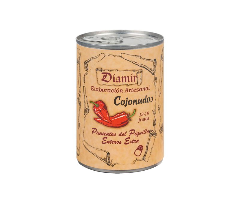 Pimiento de piquillo entero (12 bolsas de 500 gr)