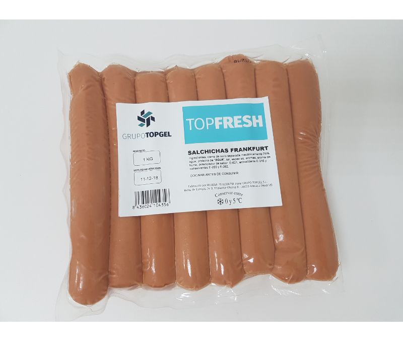 Salchichas frankfurt (1 caja de 5 kg)